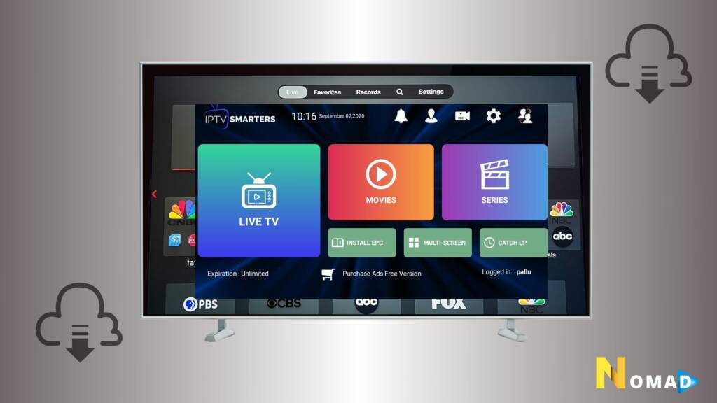 install the iptv app 